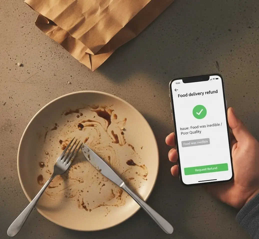 Restaurant chef adding sauce to food delivery order